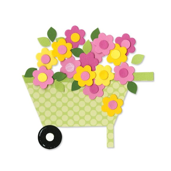 Sizzix Bigz Die - Wheelbarrow & Flowers - Picture 3 of 8